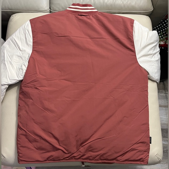 NWT - Frank & Oak Men's Reversible The Varsity Skyline Bomber Jacket - Size L - Picture 10 of 16